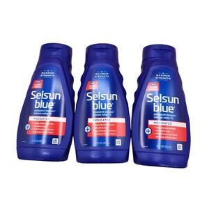 Selsun Blue Medicated Shampoo 3-Pack 11 Fl Oz Each Cooling Menthol Anti Dandruff